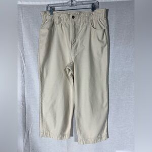 J. Crew Cream Elastic-Waist Chinos Size 16
